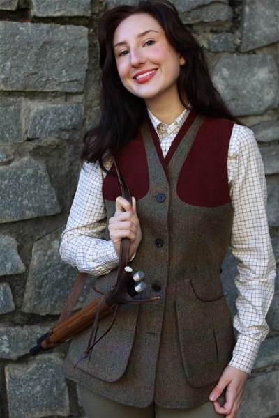 Purdey Ladies Tweed Shooting Vest
